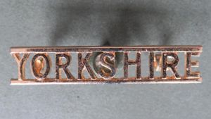 British Army The Yorkshire Brigade / Volunteers Officer's Shoulder Title