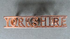 British Army The Yorkshire Brigade / Volunteers Officer's Shoulder Title