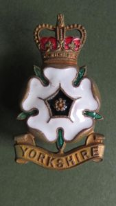 British Army The Yorkshire Brigade / Volunteers Officer's Cap Badge