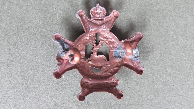 British Army The Sherwood Foresters (Nottinghamshire & Derbyshire Regiment) Officers' Service Dress Collar Badge — image 2