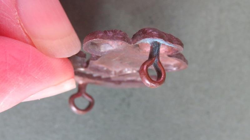 British Army The South Lancashire Regiment (The Price of Wales's Volunteers) T.A. Officers' Service Dress Collar Badge — image 3