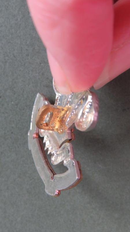 British Army The South Lancashire Regiment (The Price of Wales's Volunteers) Collar Badge — image 3