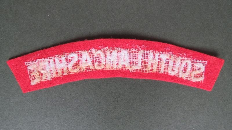 British Army The Prince of Wales's Volunteers (South Lancashire) Shoulder Title — image 2