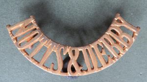 British Army Sherwood Foresters (Nottinghamshire and Derbyshire Regiment) Officers' Shoulder …