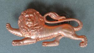 British Army The King's Own (Royal Lancaster Regiment) Collar Badge