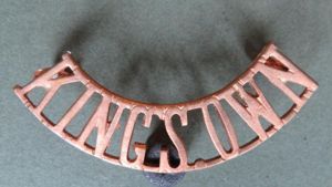 British Army The King's Own (Royal Lancaster Regiment) Shoulder Title