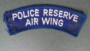 British South Africa Police 'Police Reserve Air Wing' Shoulder Title