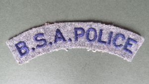 British South Africa Police 'B.S.A. Police' Shoulder Title