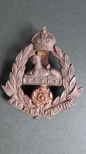 British Army Pre 1953 The East Lancashire Regiment Cap Badge