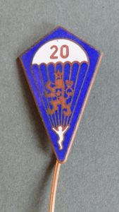 Czechoslovakia Pre 1990 Veterans Parachute Badge