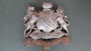 British Army WW1 The Manchester Regiment Cap Badge