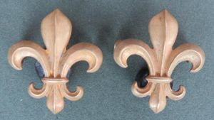 British Army The Manchester Regiment Post 1924 Officers Collar Badges