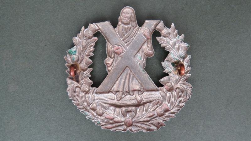 British Army Pre 1900 The Queen's Own Cameron Highlanders Cap Badge — image 2