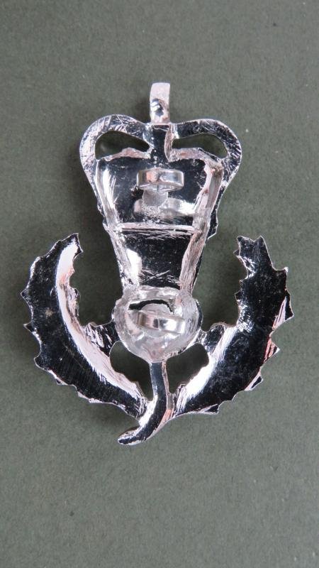 British Army Queen's Own Highlanders (Seaforth & Cameron) Officers Sporran Badge — image 2