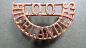 British Army Queen's Own Highlanders (Seaforth & Cameron) Officers Shoulder …