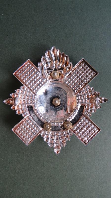British Army EIIR The Royal Highland Fusiliers Pipe Major's Glengarry Badge — image 2