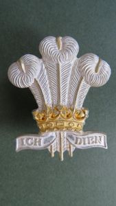 British Army The Royal Regiment of Wales Officers Cap Badge