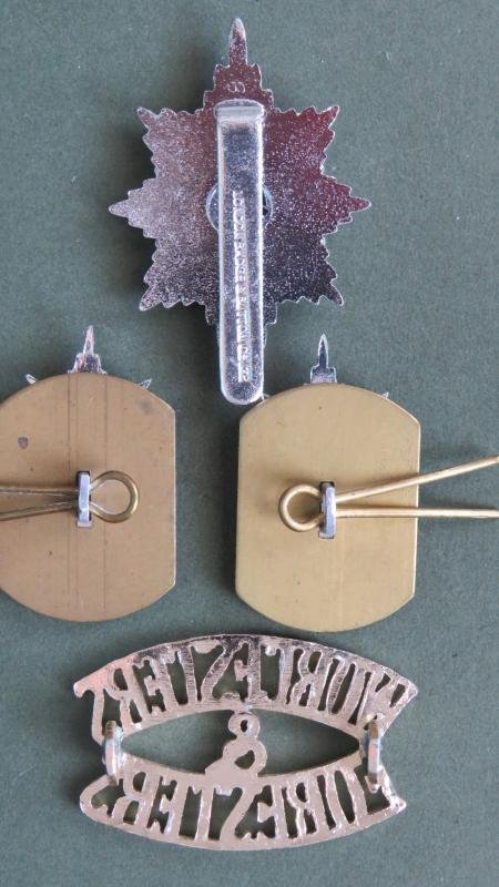 British Army The Worcestershire and Sherwood Foresters Regiment Cap & Collar Badges & Shoulder Title — image 2