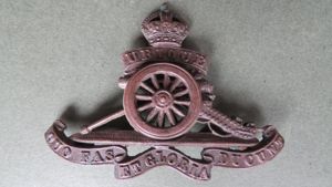 British Army WW1 Period Royal Artillery Officers Service Dress Cap …