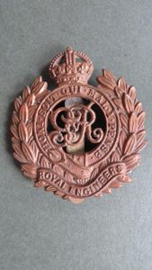 British Army WW1 Royal Engineers KGV Cap Badge