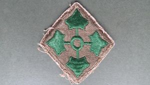 USA Army WW2 / 1950's 4 Division Formation Patch
