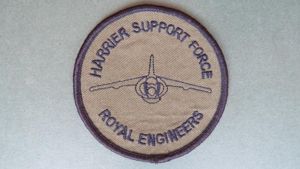 British Army 'Harrier Support Force' Royal Engineers Patch