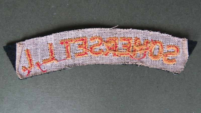 British Army Early Post WW2 Somerset Light Infantry Shoulder Title — image 2
