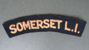 British Army Early Post WW2 Somerset Light Infantry Shoulder Title