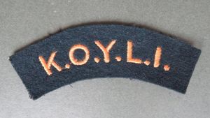 British Army Post WW2 King's Own Yorkshire Light Infantry Shoulder …