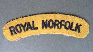 British Army Post 1955 The Royal Norfolk Regiment Shoulder Title