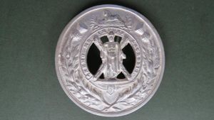 British Army Black Watch Pipers Plaid Brooch