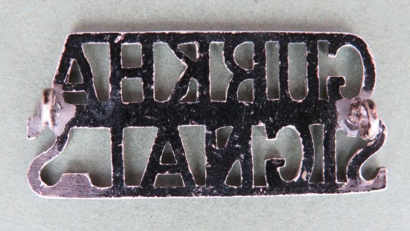 British Army Queen's Gurkha Signals Collar Badge — image 2