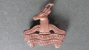 South Africa Army 1915-1919 3rd S.A. Infantry Collar Badge