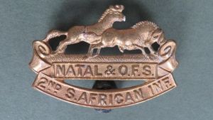 South Africa Army 1915-1919 2nd S.A. Infantry Collar Badge