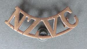 New Zealand Army WW1 'New Zealand Veterinary Corps' Shoulder Title