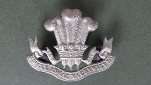 British Army Pre 1939 The Welsh Regiment Collar Badge