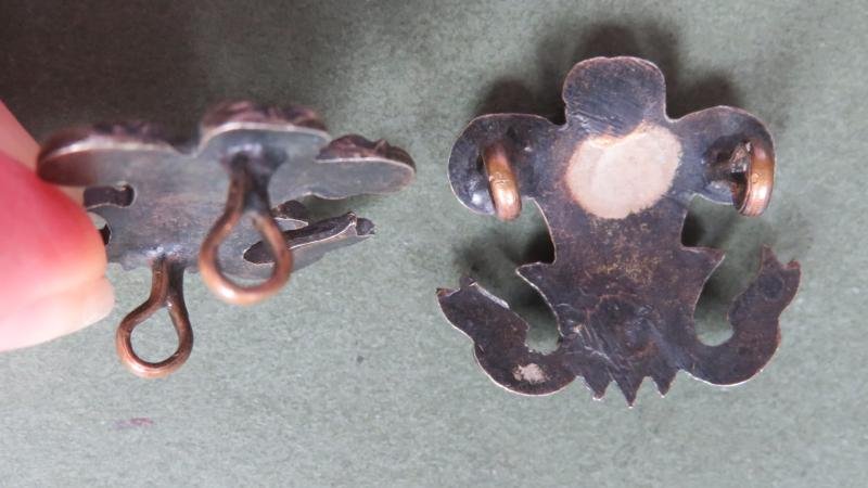 British Army 15th (County of London) Battalion, The London Regiment (Prince of Wales's Own Civil Service Rifles) Officers Collar Badges — image 3
