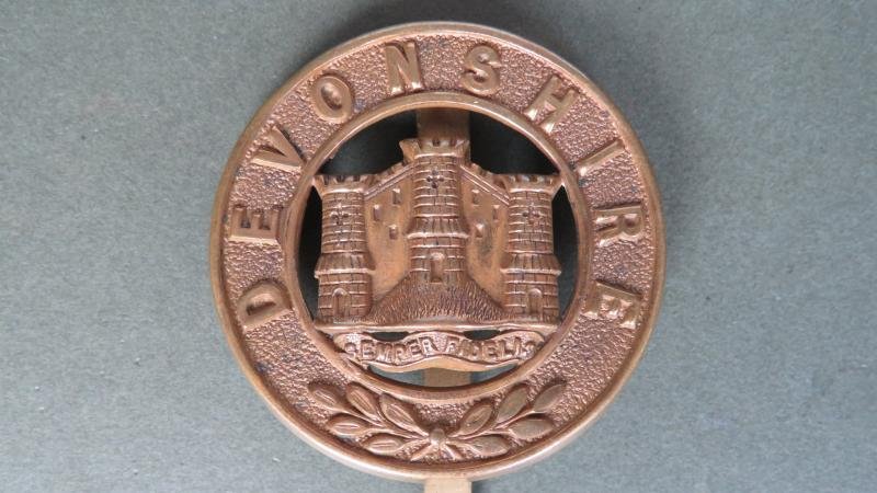 British Army The Devonshire Regiment Puggaree Badge — image 2