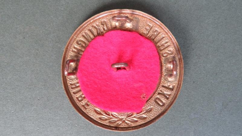 British Army 1908-1914 The Oxfordshire & Buckinghamshire Light Infantry Helmet Plate Centre — image 2