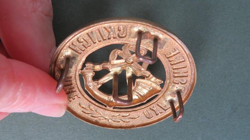 British Army 1908-1914 The Oxfordshire & Buckinghamshire Light Infantry Helmet Plate Centre — image 4