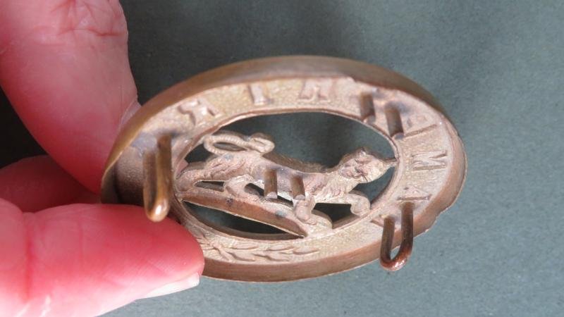 British Army 1881-1914 The Hampshire Regiment Helmet Plate Centre — image 3