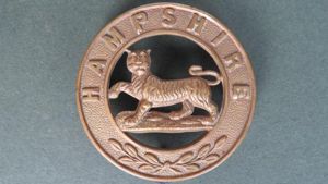 British Army 1881-1914 The Hampshire Regiment Helmet Plate Centre