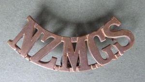 New Zealand Army 'New Zealand Machine Gun Corps' Shoulder Title