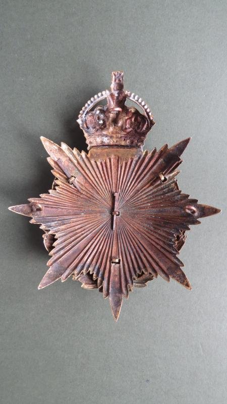 British Army 1901-1914 The Devonshire Regiment Officers Helmet Plate Badge — image 2