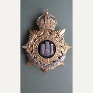 British Army 1901-1914 The Devonshire Regiment Officers Helmet Plate Badge
