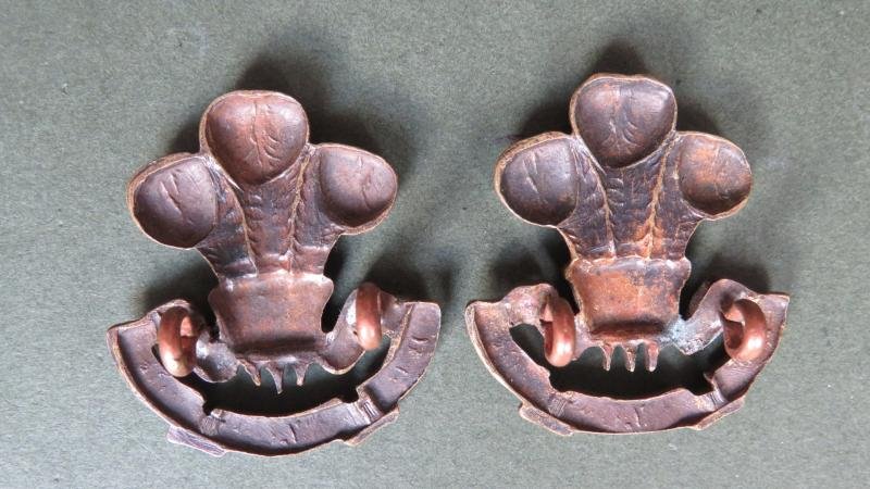 British Army The South Lancashire Regiment (Prince of Wales's Own) Officers Service Dress Collar Badges — image 2