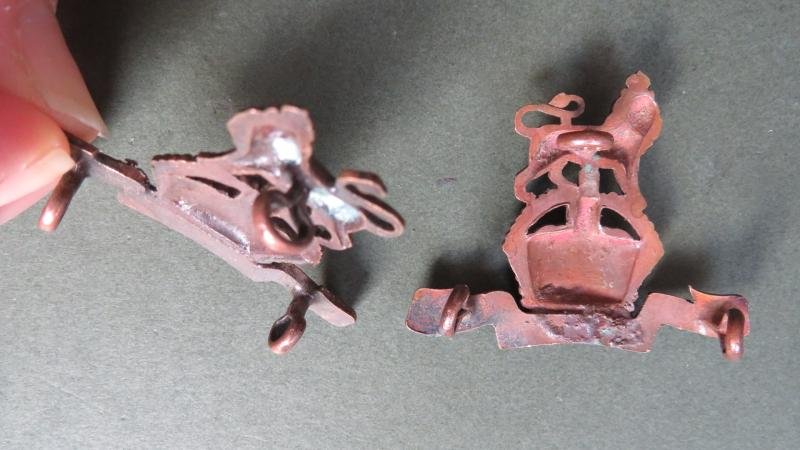 British Army The Queen's Own Royal West Kent Regiment Officer's Service Dress Collar Badges — image 3