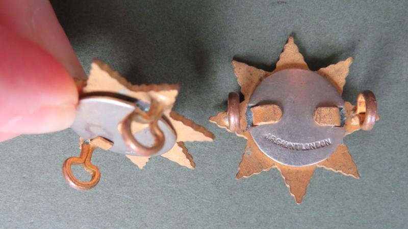 British Army The East Yorkshire Regiment (Duke of York's Own) Officers Dress Collar Badges — image 3