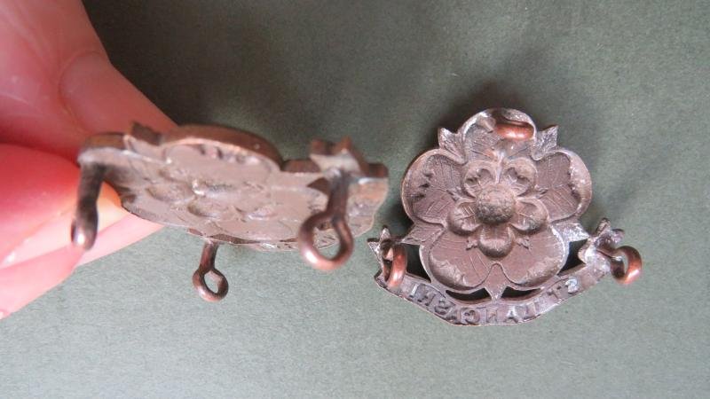 British Army The East Lancashire Regiment Officers Service Dress Collar Badges — image 3