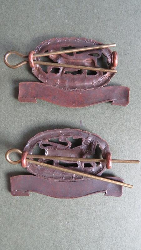 British Army The Leicestershire Regiment Officers Service Dress Collar Badges — image 2